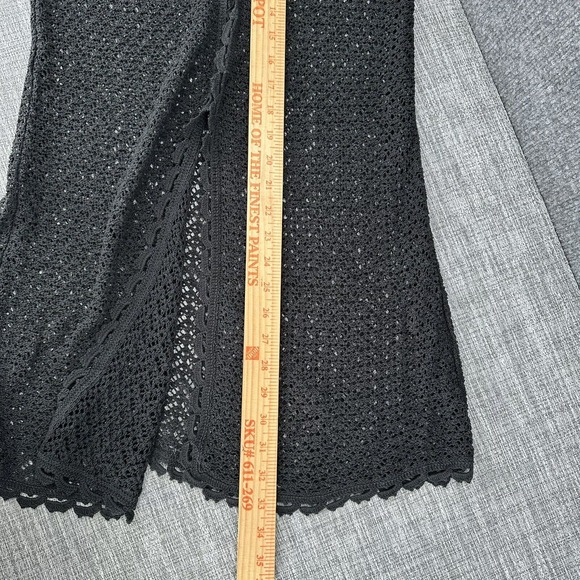 April Cornell Crochet Vest Womens Small Black Midi Cotton‎ Blend - Picture 8 of 9